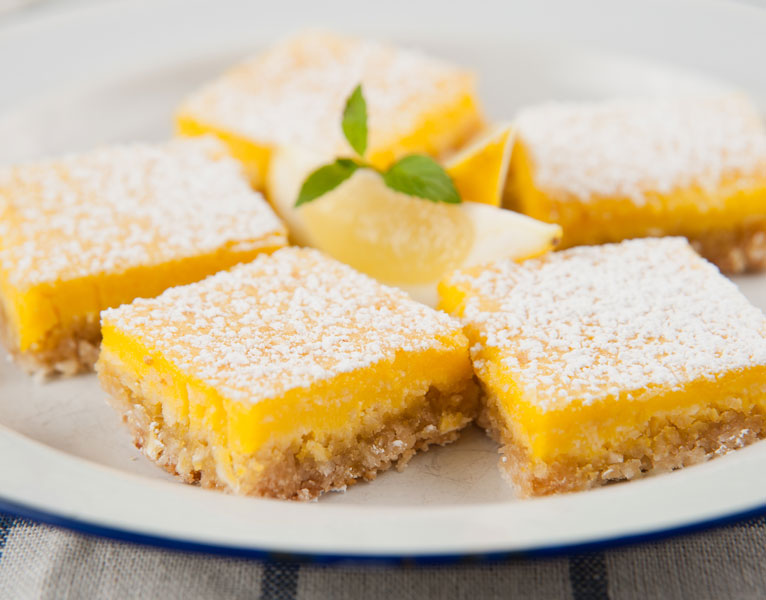 Meyer Lemon Bars with Pietro's Favorite Lemon Flavored Olive Oil